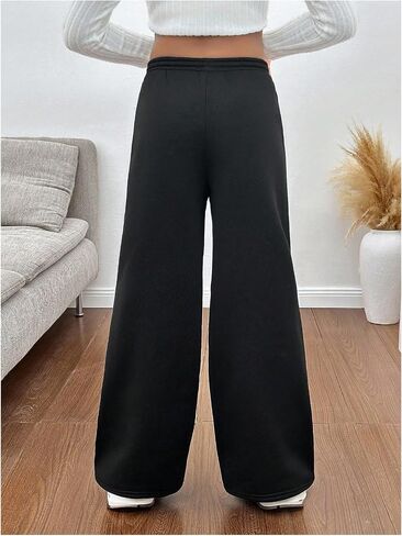 RoseSeek Girl's Sweatpants Drawstring Elastic Waisted Athletic Pants Sports Pants in Saudi Arabia