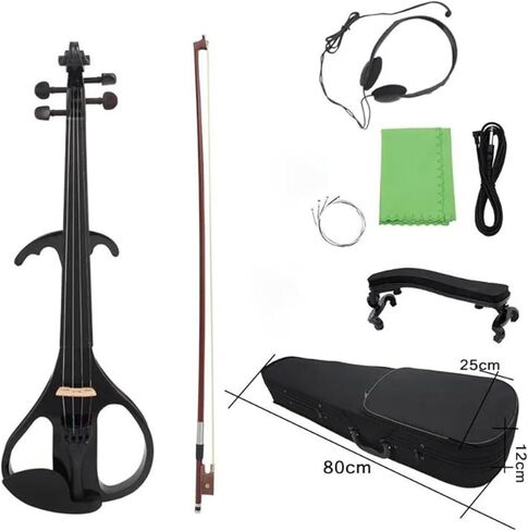 مجموعة كمان احترافية 1/4 كمان كهربائي من الخشب الصلب مناسبة للبالغين in Kuwait