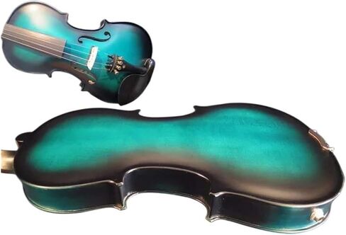 مجموعة كمان احترافية باللونين الأزرق والأسود بحجم كامل كهربائي 4/4 كمان أصلي صوت جيد in Kuwait