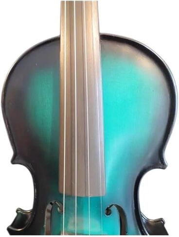 مجموعة كمان احترافية باللونين الأزرق والأسود بحجم كامل كهربائي 4/4 كمان أصلي صوت جيد in Kuwait