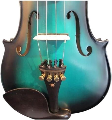 مجموعة كمان احترافية باللونين الأزرق والأسود بحجم كامل كهربائي 4/4 كمان أصلي صوت جيد in Kuwait