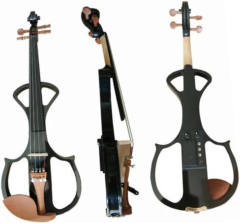 مجموعة كمان احترافية كمان كهربائي 4/4 أداة خشب العناب أداء احترافي مع القوس البرازيلي in Kuwait