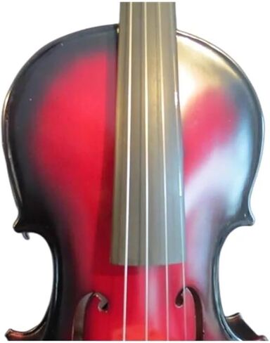 مجموعة كمان احترافية باللونين الأحمر والأسود 4/4 كمان كهربائي بالحجم الكامل مع صوت أصلي لطيف in Kuwait