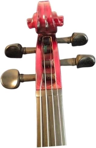 مجموعة كمان احترافية باللونين الأحمر والأسود 4/4 كمان كهربائي بالحجم الكامل مع صوت أصلي لطيف in Kuwait