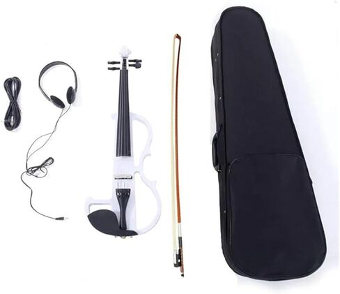 طقم كمان احترافي كمان كهربائي حجم كامل 4/4 خشب ابيض in Kuwait