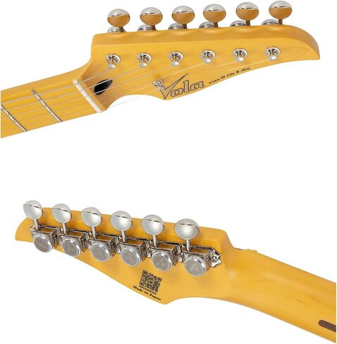 جيتار كهربائي Vola Vasti MC Candy Apple Red Gloss مصنوع يدويًا في اليابان MIJ Gotoh Bridge Gotoh قفل موالف 6 سلاسل رقبة C حديثة لجميع المستويات in Kuwait