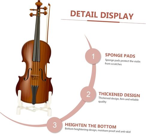 Violin Stretchable Stand Bow Holder Portable Floor Holder for Easy Storage Design and Convenient Use Violin Supply for Musicians and Students in Saudi Arabia