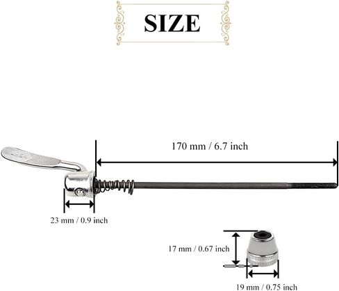 Bicycle Skewers Bike Trainer Quick Release Rear Wheel Axle Skewers Aluminum nut deep Thread Secure fit Thick Gauge Springs Elasticity Front Rear Bike Axle Wheel Hub in Saudi Arabia
