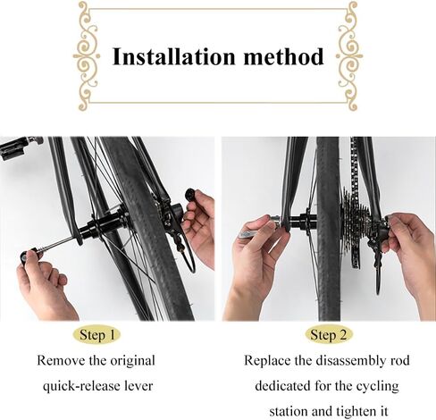 Bicycle Skewers Bike Trainer Quick Release Rear Wheel Axle Skewers Aluminum nut deep Thread Secure fit Thick Gauge Springs Elasticity Front Rear Bike Axle Wheel Hub in Saudi Arabia