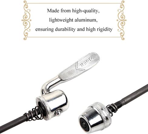 Bicycle Skewers Bike Trainer Quick Release Rear Wheel Axle Skewers Aluminum nut deep Thread Secure fit Thick Gauge Springs Elasticity Front Rear Bike Axle Wheel Hub in Saudi Arabia