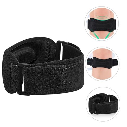 قابل للتعديل على الوجهين سيليكون دعامة الركبة الرضفة دعم وسادة الركبة تنفس للرياضة مريحة الجري والقفز in Kuwait