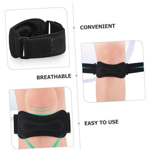 قابل للتعديل على الوجهين سيليكون دعامة الركبة الرضفة دعم وسادة الركبة تنفس للرياضة مريحة الجري والقفز in Kuwait