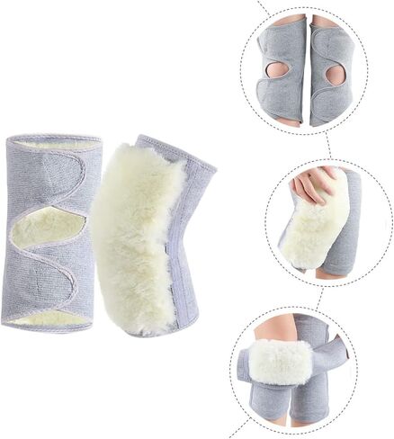 1 Pair Thickened Cashmere Knee Support Pads Winter Leg Warmers for Comfort Protection Skin Friendly Joint for Cold Weather Activities Unisex Design for All in Saudi Arabia
