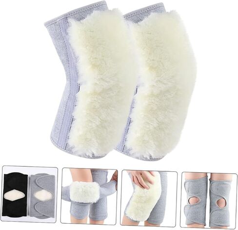 1 Pair Thickened Cashmere Knee Support Pads Winter Leg Warmers for Comfort Protection Skin Friendly Joint for Cold Weather Activities Unisex Design for All in Saudi Arabia