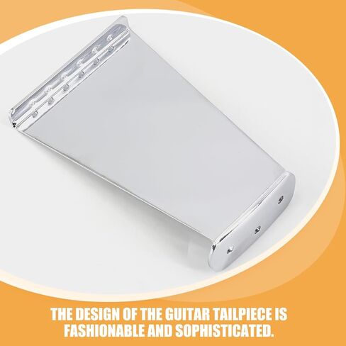 Yardwe 6 Strings Guitar Bridge Tailpiece for String Jazz Electric Guitar Durable Replacement Part for Enhanced Performance Stylish Design for Comfortable Playing Experience in Saudi Arabia
