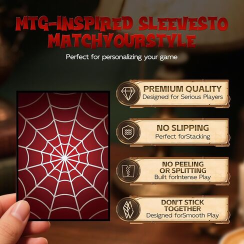 أكمام بطاقات MTG - عنكبوت - 100 قيراط EDH أكمام قائدة لـ Magic The Gathering in Kuwait