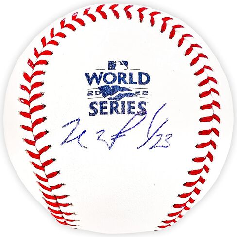 Michael Brantley Autographed Official 2022 World Series Logo M.L.B Baseball Houston Beckett BAS Witness Stock #220456 in Saudi Arabia
