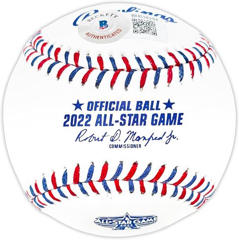 جوليو رودريغيز موقعة رسميًا 2022 All Star Game Logo لعبة البيسبول مارينرز بيكيت باس QR in Saudi Arabia