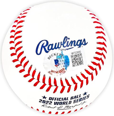 Cristian Javier Autographed Official 2022 World Series Logo M.L.B Baseball Houston Beckett BAS Witness Stock #220452 in Saudi Arabia