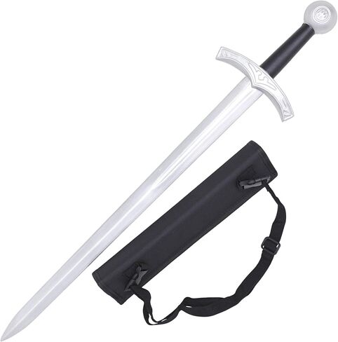 مجموعة سيوف Armory Replicas™ Spherical Pommel Knightly Foam Sword - شفرات إسفنجية عالية الكثافة مرسومة يدويًا مع غمد من النايلون in Saudi Arabia
