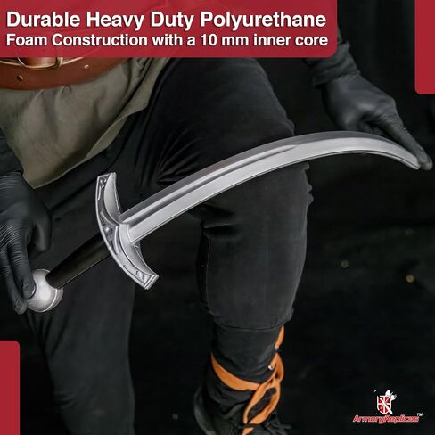 مجموعة سيوف Armory Replicas™ Spherical Pommel Knightly Foam Sword - شفرات إسفنجية عالية الكثافة مرسومة يدويًا مع غمد من النايلون in Saudi Arabia