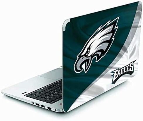 ملصق Skinit للكمبيوتر المحمول متوافق مع Envy TouchSmart 15.6in - تصميم NFL Philadelphia Eagles المرخص رسميًا in Saudi Arabia