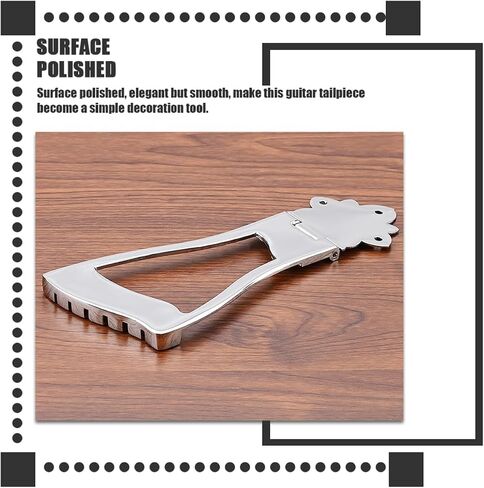 Chrome Guitar String Saddle Tailpiece for 6-String Electric Guitars GA418A Drawing String Board Compatible Models in Saudi Arabia