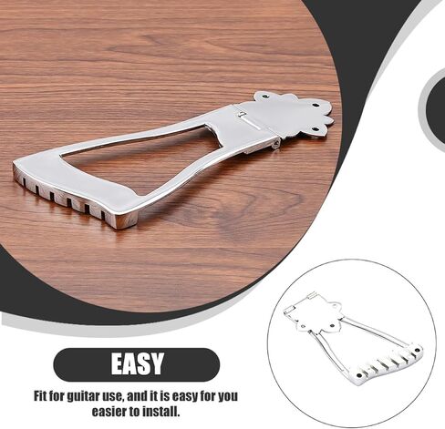 Chrome Guitar String Saddle Tailpiece for 6-String Electric Guitars GA418A Drawing String Board Compatible Models in Saudi Arabia