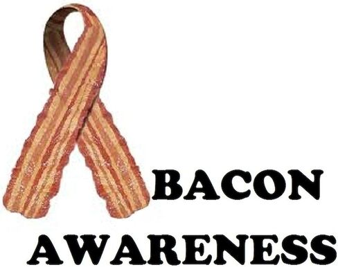CafePress I Love Bacon وملصق طاولة دوري ملصق ممتص للصدمات مربع للسيارة in Saudi Arabia