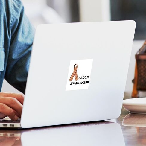 CafePress I Love Bacon وملصق طاولة دوري ملصق ممتص للصدمات مربع للسيارة in Saudi Arabia