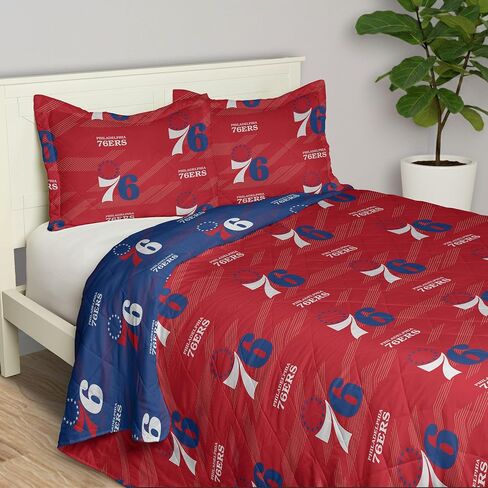 Northwest NBA King Quilted Throw Blanket with 2 Shams, Soft Cozy Bedding, All Seasons, 90 x 90 inches in Saudi Arabia