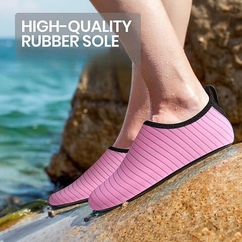 Lightweight Home Swimming Water Shoes, Water Sports Shoes Barefoot Quick-Dry Slip-On for Men Women in Saudi Arabia