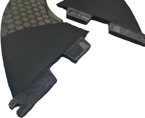 G5 Fiberglass Surfboard Fin Carbion Fiber لتعزيز التحكم والاستقرار - متوافق مع FCS Green M5 Smoke Dark in Kuwait