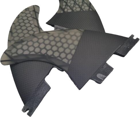 G5 Fiberglass Surfboard Fin Carbion Fiber لتعزيز التحكم والاستقرار - متوافق مع FCS Green M5 Smoke Dark in Kuwait