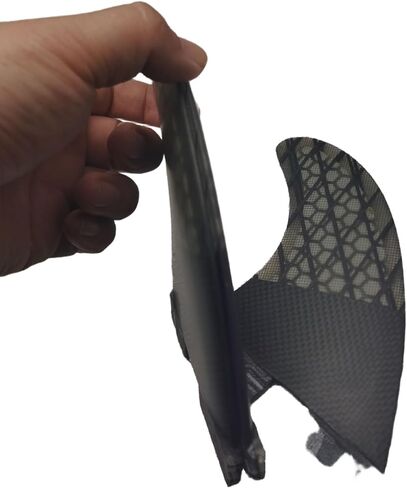 G5 Fiberglass Surfboard Fin Carbion Fiber لتعزيز التحكم والاستقرار - متوافق مع FCS Green M5 Smoke Dark in Kuwait