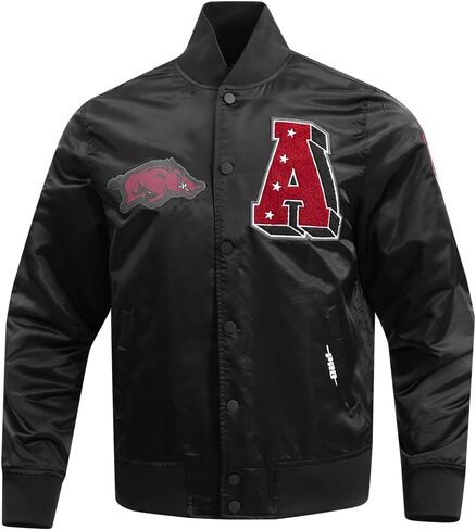 Pro Standard NCAA mens Mens College Classic Chenille Satin Jacket in Saudi Arabia
