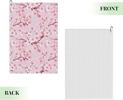 منشفة جولف مموهة من الألياف الدقيقة مع مشبك حلقة تسلق، قطعة قماش تنظيف مضحكة لكرات الجولف والنوادي، هدية للنساء والرجال، ولاعبي الجولف، والأب، والجد، وإكسسوارات الحقائب مقاس 40.64 سم × 60.96 سم - وردي مموه in Kuwait