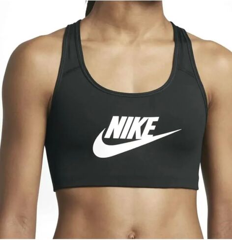 Nike Pro Women Medium Support Classic Swoosh Training Bra Black in Saudi Arabia