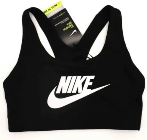 Nike Pro Women Medium Support Classic Swoosh Training Bra Black in Saudi Arabia
