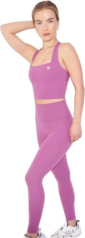 KIMITH Women’s Criss-Cross Back Sports Bra – Padded Medium Impact Workout Crop Tank for Gym & Yoga in Saudi Arabia