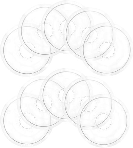 Toyvian 10pcs Clear Plastic Bicycle Flywheel Protector Cover Durable Chainwheel Guard for Mountain and Road Bikes Easy to Install Replacement Accessory in Saudi Arabia