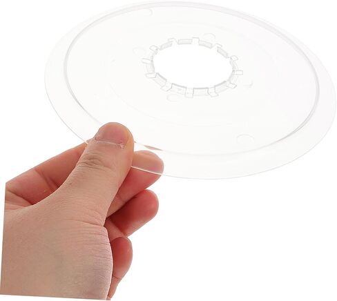 Toyvian 10pcs Clear Plastic Bicycle Flywheel Protector Cover Durable Chainwheel Guard for Mountain and Road Bikes Easy to Install Replacement Accessory in Saudi Arabia