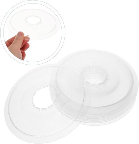 Toyvian 10pcs Clear Plastic Bicycle Flywheel Protector Cover Durable Chainwheel Guard for Mountain and Road Bikes Easy to Install Replacement Accessory in Saudi Arabia