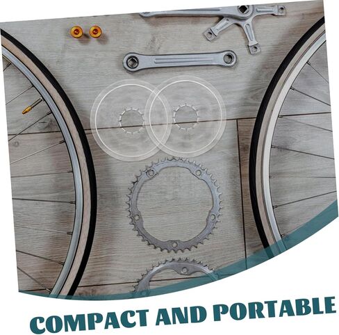 Toyvian 10pcs Clear Plastic Bicycle Flywheel Protector Cover Durable Chainwheel Guard for Mountain and Road Bikes Easy to Install Replacement Accessory in Saudi Arabia