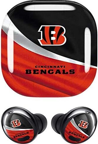 Skinit Decal Audio Skin Compatible with Samsung Galaxy Buds Pro - Officially Licensed NFL Cincinnati Bengals Design in Saudi Arabia