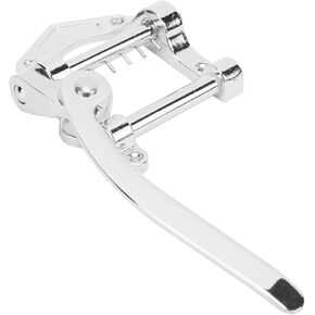 Guitar Vibrato Tailpiece, Bridge Tremolo Unit Metal Big Rocking Flat Top Body Bridges & Parts Rod for ES335 Electric GuitarBlack B Guitar (Silver) in Kuwait