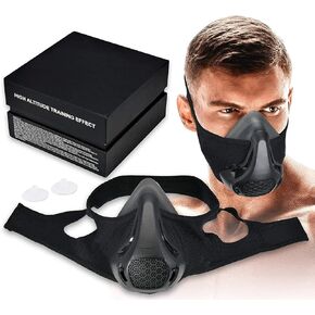 High Altitude Mask, Training Workout Mask Men to Improve Lung Capacity, 24 Level Breathing Resistance Fitness Mask to Upgrade Endurance, for All Sport: Running, Cardio, Cycling, Gym in Saudi Arabia