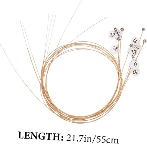 16pcs Lyre Strings Set Replacement for Lap Harp Autoharp Steel Strings Kit for Music Lyre Instrument in Saudi Arabia
