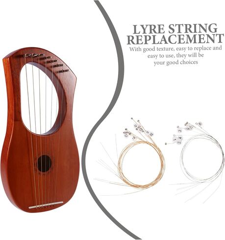 16pcs Lyre Strings Set Replacement for Lap Harp Autoharp Steel Strings Kit for Music Lyre Instrument in Saudi Arabia