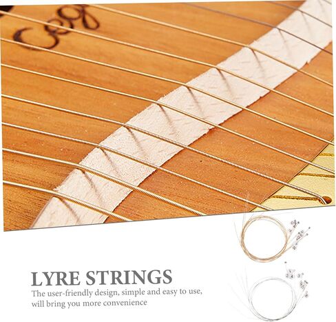 16pcs Lyre Strings Set Replacement for Lap Harp Autoharp Steel Strings Kit for Music Lyre Instrument in Saudi Arabia
